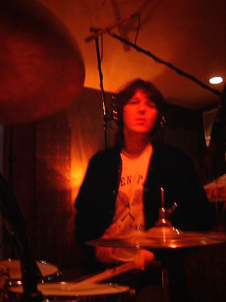 Kurt drumming up another song